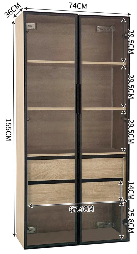 Set de 2 dulapuri de baie cu iluminare LED, Negru | Aosom Romania