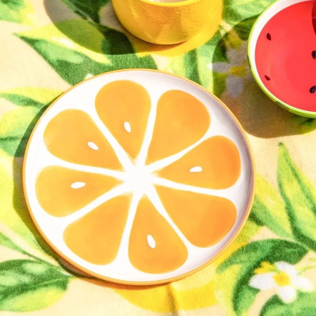Altom Set de farfurii ceramice Tropicanaportocaliu 20 cm, 2 buc.