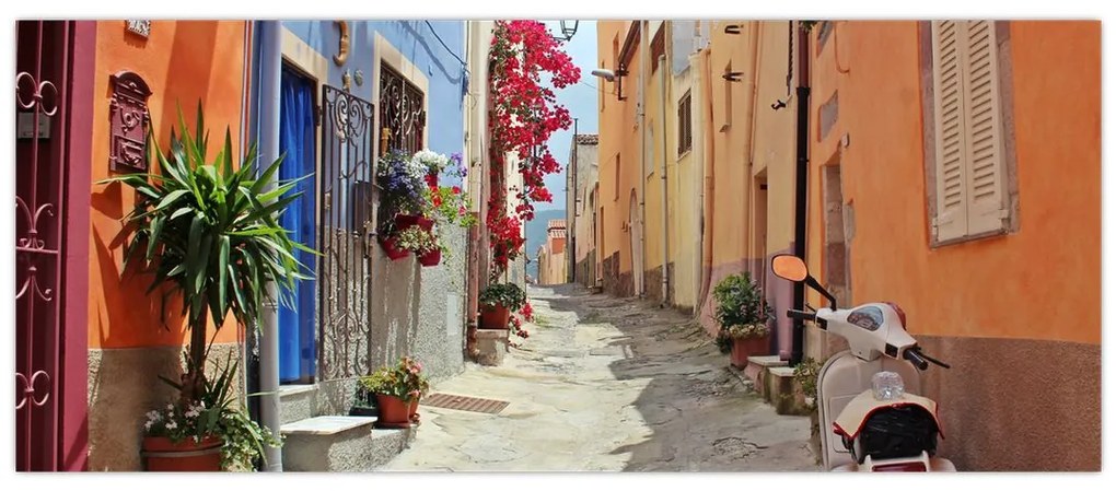 Tablou cu strada din Sardinia (120x50 cm)