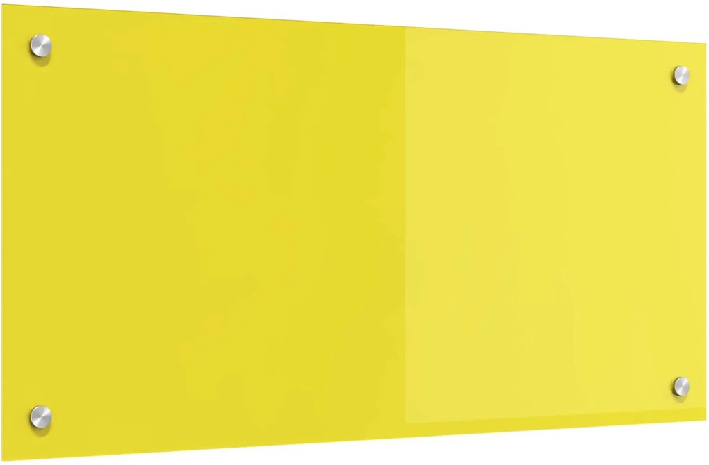 vidaXL Panou de bucătărie Galben 80 x 40 cm sticlă securizată