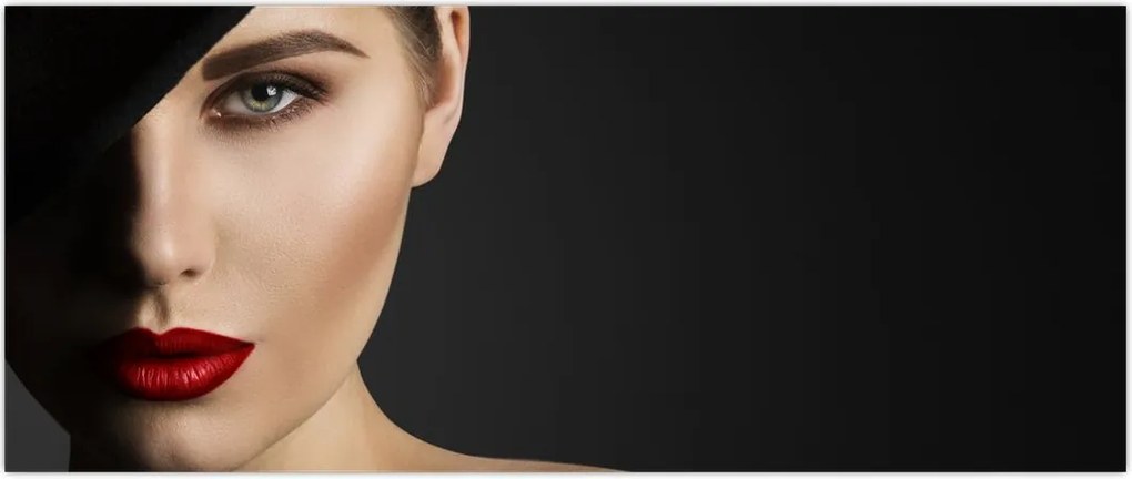 Tablou - Portretul femeii cu pălărie (120x50 cm)