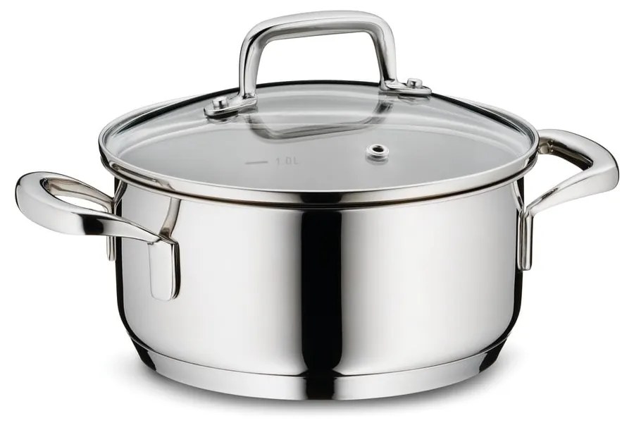 Oală din inox cu capac Kela Flavoria, ø 16 cm