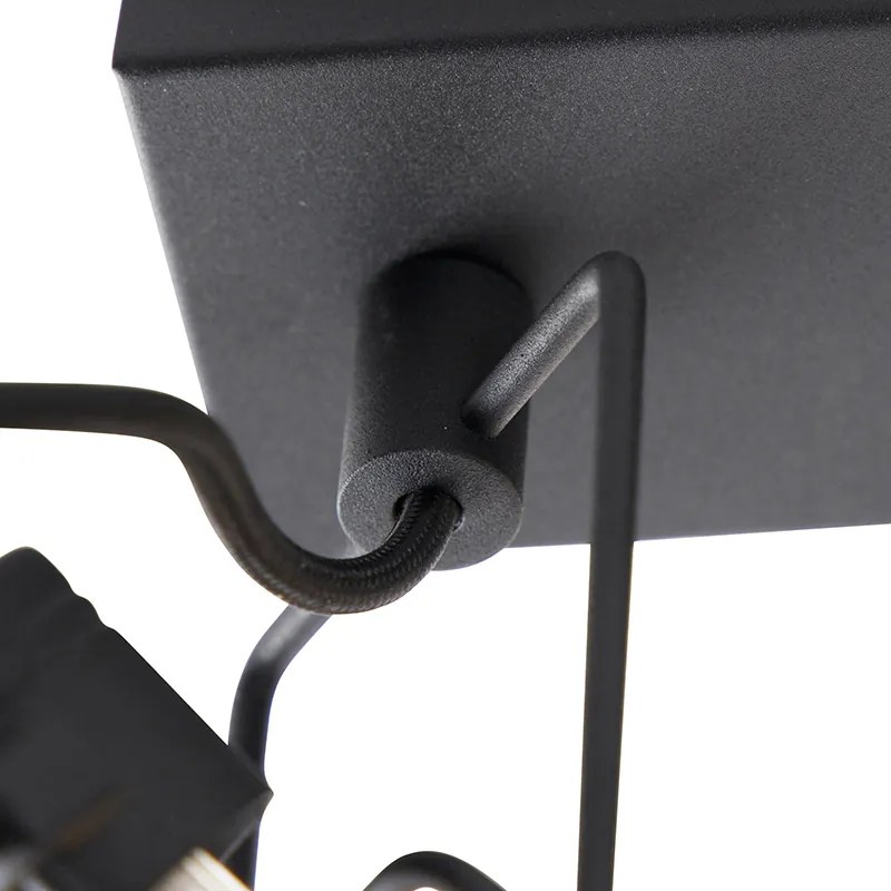 Spot inteligent negru cu 3 lumini inclusiv Wifi GU10 - Suplux