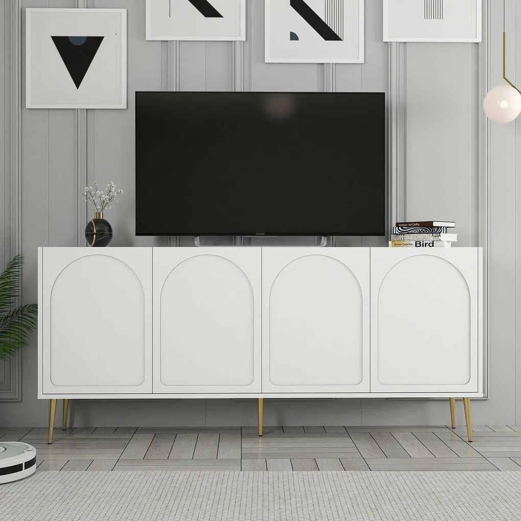 Dulap Lyon White and Gold