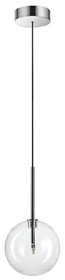 Lustră LED pe cablu Ideal Lux EQUINOXE 1xG4/2W/230V d. 15 cm crom/transparent