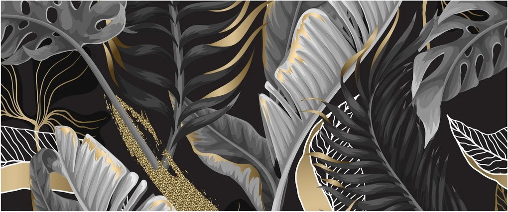 Tablou - Jungla de aur (120x50 cm)
