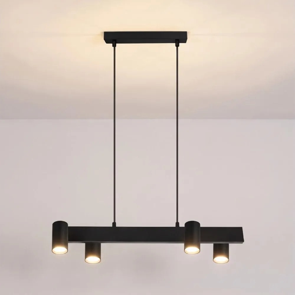 Brilagi - Lustră suspendată pe cablu SELE 4xGU10/30W/230V, neagră