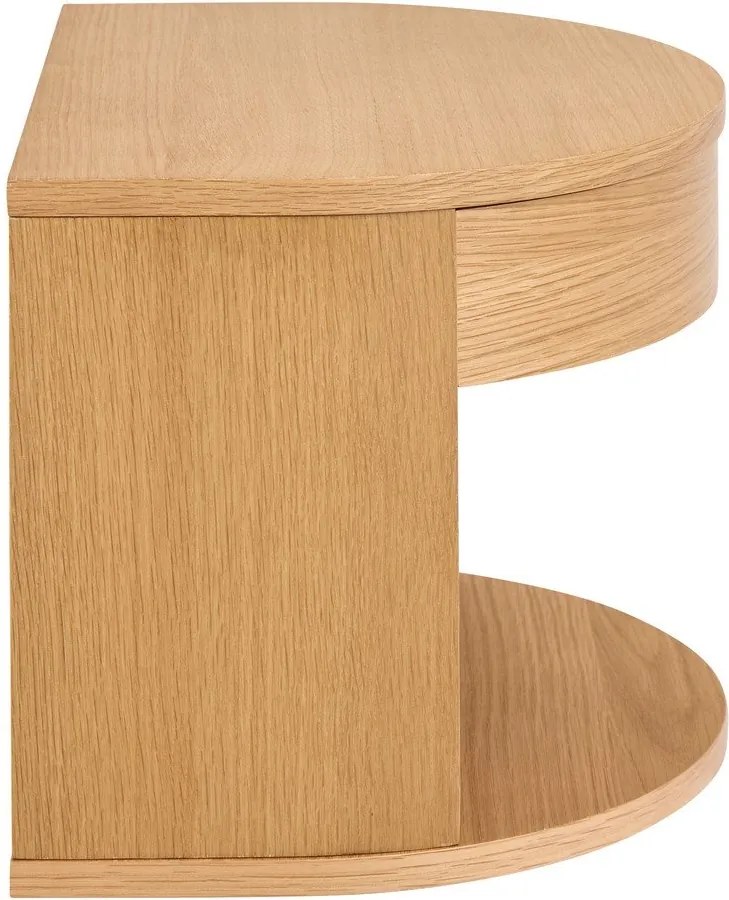 Noptieră în culoare naturală deschisă cu aspect de lemn de stejar Paron – Actona