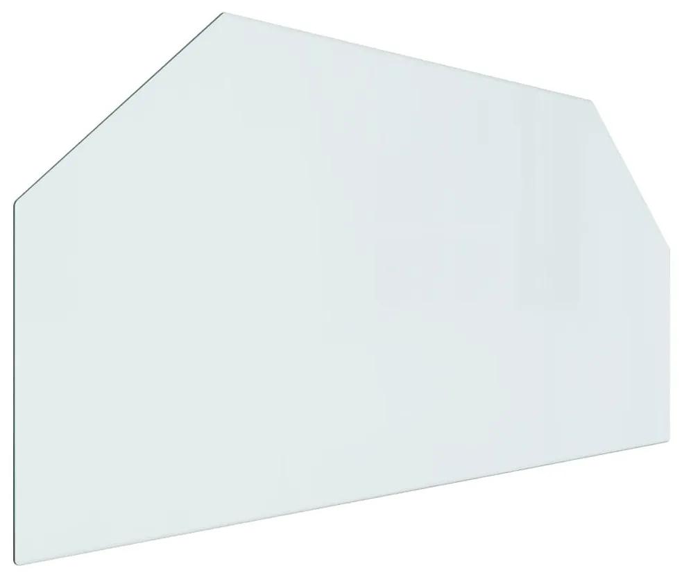 Placa de sticla pentru semineu, hexagonala, 100x50 cm 1, 100 x 50 cm