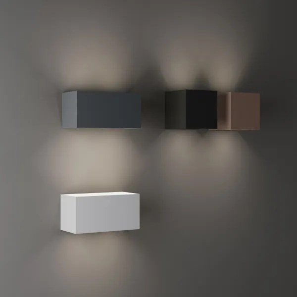 Ideal Lux - Aplica de perete LED pentru exterior ATOM LED/25W/230V CRI 90 IP54 maro