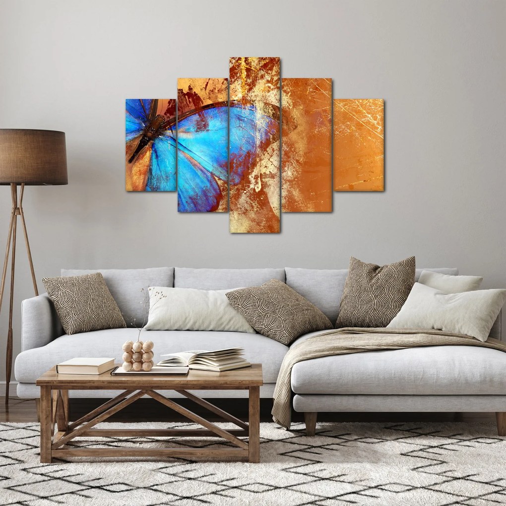 Tablou - Fluture albastru (150x105 cm)