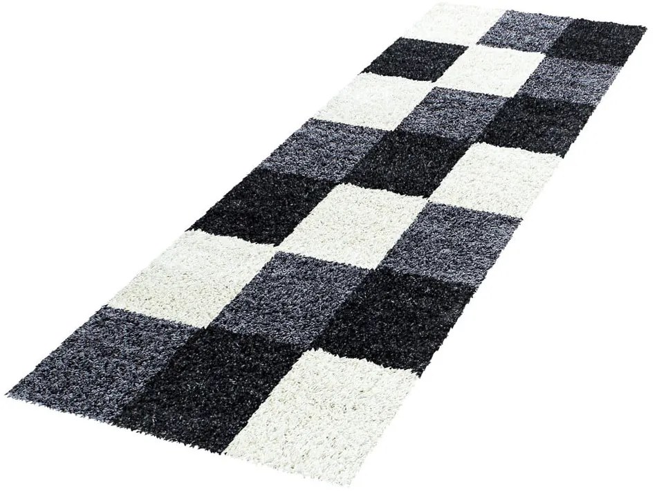 Covor tip traversă negru-alb 80x250 cm Life – Ayyildiz Carpets