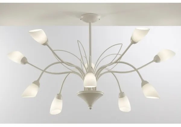 Jupiter 2061 - Lustra pe tijă GLORIOSA, 10xG9/14W/230V, crem