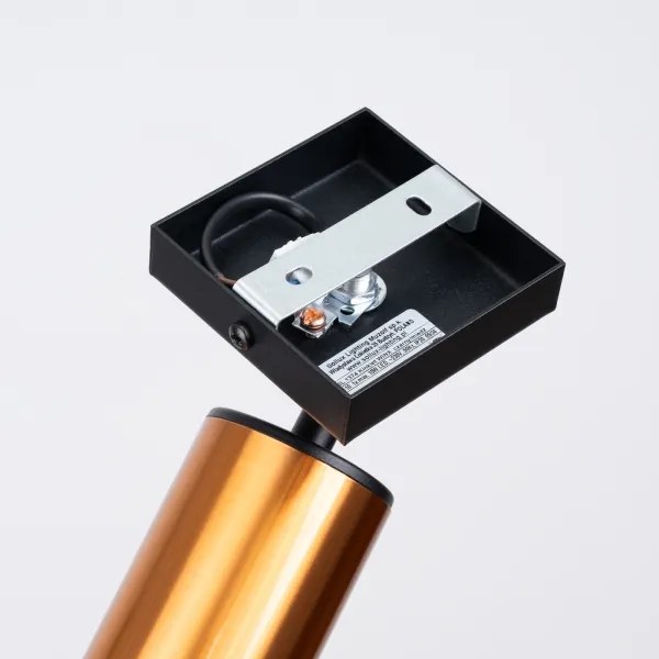 Spot de perete Sollux SL.1374 WINX 1xGU10/10W/230V negru/cupru