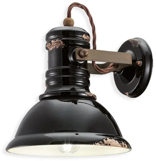 Aplica de perete design retro realizat manual din ceramica INDUSTRIAL