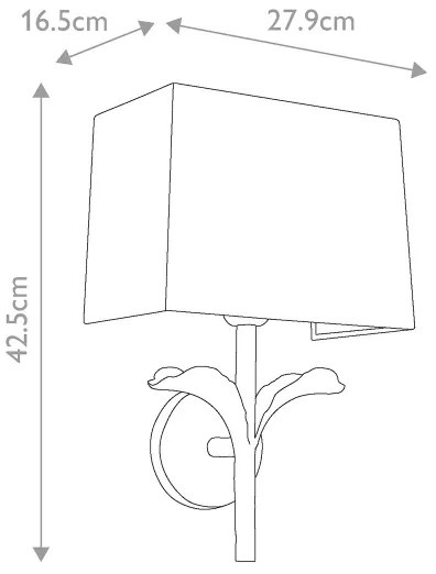 Aplică Feiss FE-GEORGIA1 GEORGIA 1xE27/60W/230V