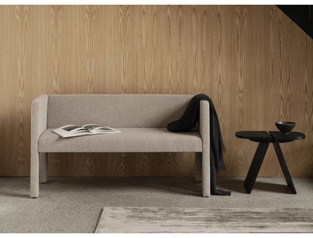 Bancă bej cu tapițerie din stofă bouclé Sitta – Blomus