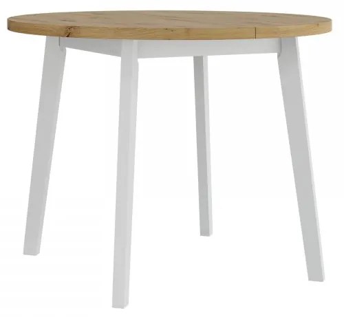 Masă sufragerie extensibilă Herra 100 130 III L (Stejar artisan + Alb) (pentru 2-4 persoane). 1105384