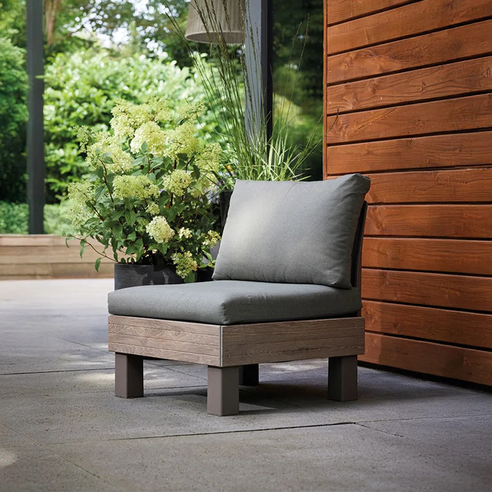 Canapea de grădină Elements Signature cu 1 loc, lemn de frasin