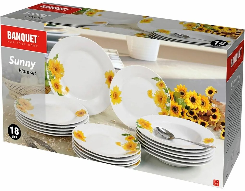 Set de masă Banquet Sunny 18 piese