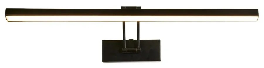 Aplica de perete LED pentru oglinda sau tablou Rhodes negru, L-60cm