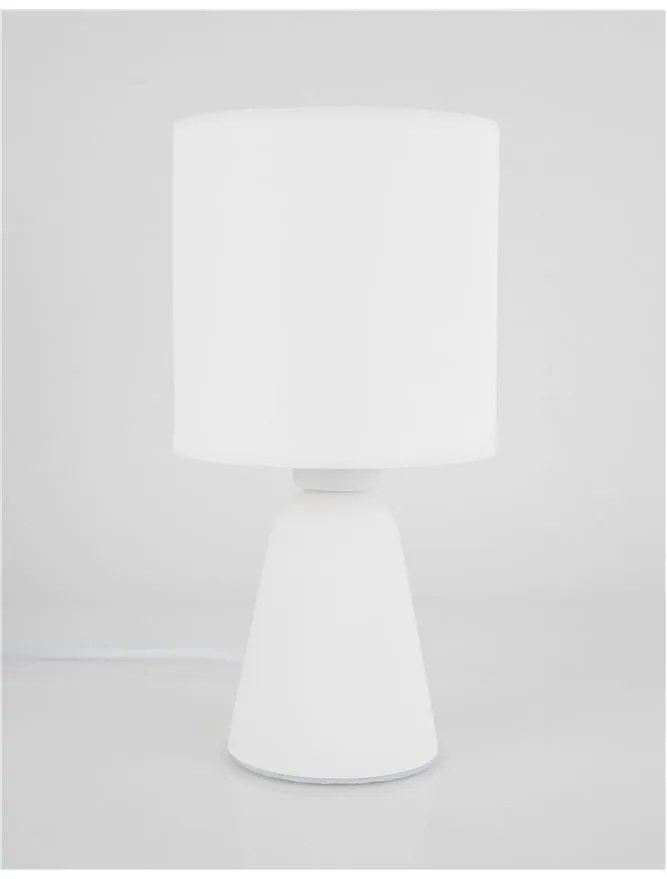 Veioza, lampa de masa design modern ZERO gips alb NVL-9577162