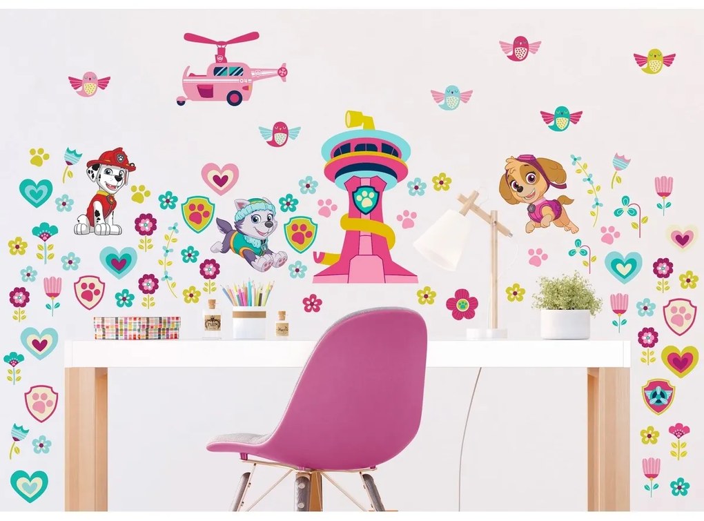 Decorație autoadezivă Paw Patrol Be Happy, 65 x 85cm