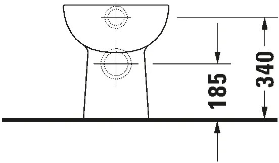 Duravit 21150900002 - Vas WC pe pardoseală D-CODE ceramică/alb lucios
