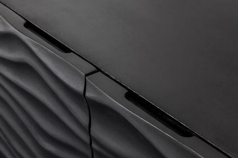 Comoda TV suspendata din lemn de mango Lagoon 160cm, negru