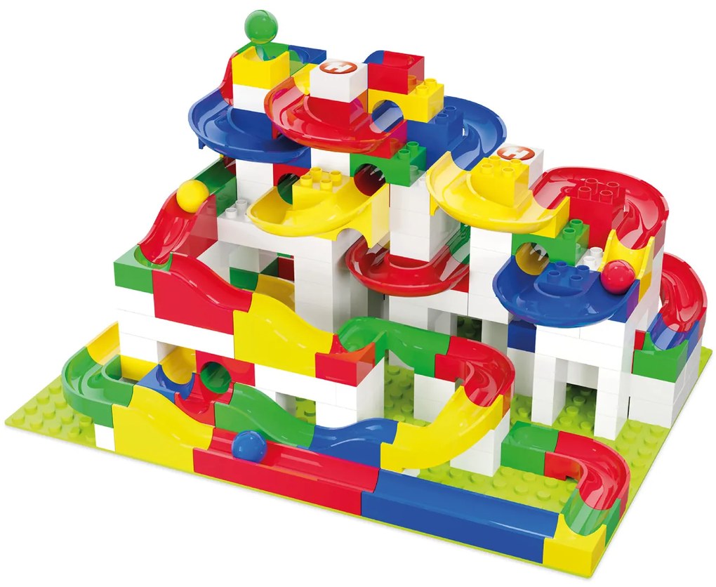 Jucarie Marble Run cutie de constructie mare Hubelino (213 piese)