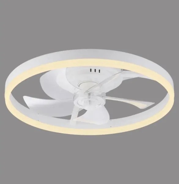 JUST LIGHT. 14624-16 - Ventilator de tavan LED cu lumină RITA LED/22W/230V + telecomandă