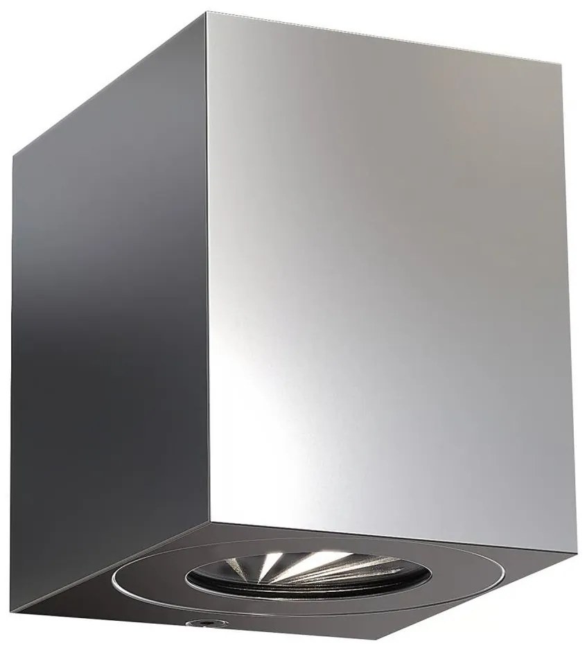 Nordlux - Aplica LED de exterior CANTO 2xLED/5W/230V IP44 inox