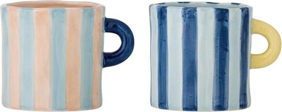 Căni albastre/roz 2 buc. din ceramică 250 ml Phoenix – Bloomingville