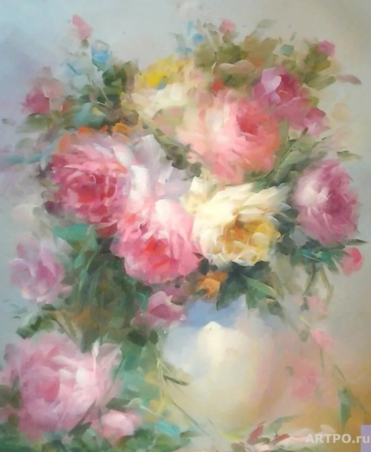 PICTURA IN ULEI Belu Tatiana - FLORAL - BT-40 50 X 40 cm