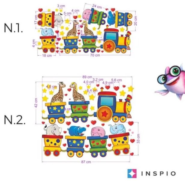 INSPIO Autocolant - Tren fericit