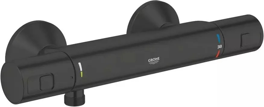 Baterie dus Grohe Precision Start termostatata negru mat