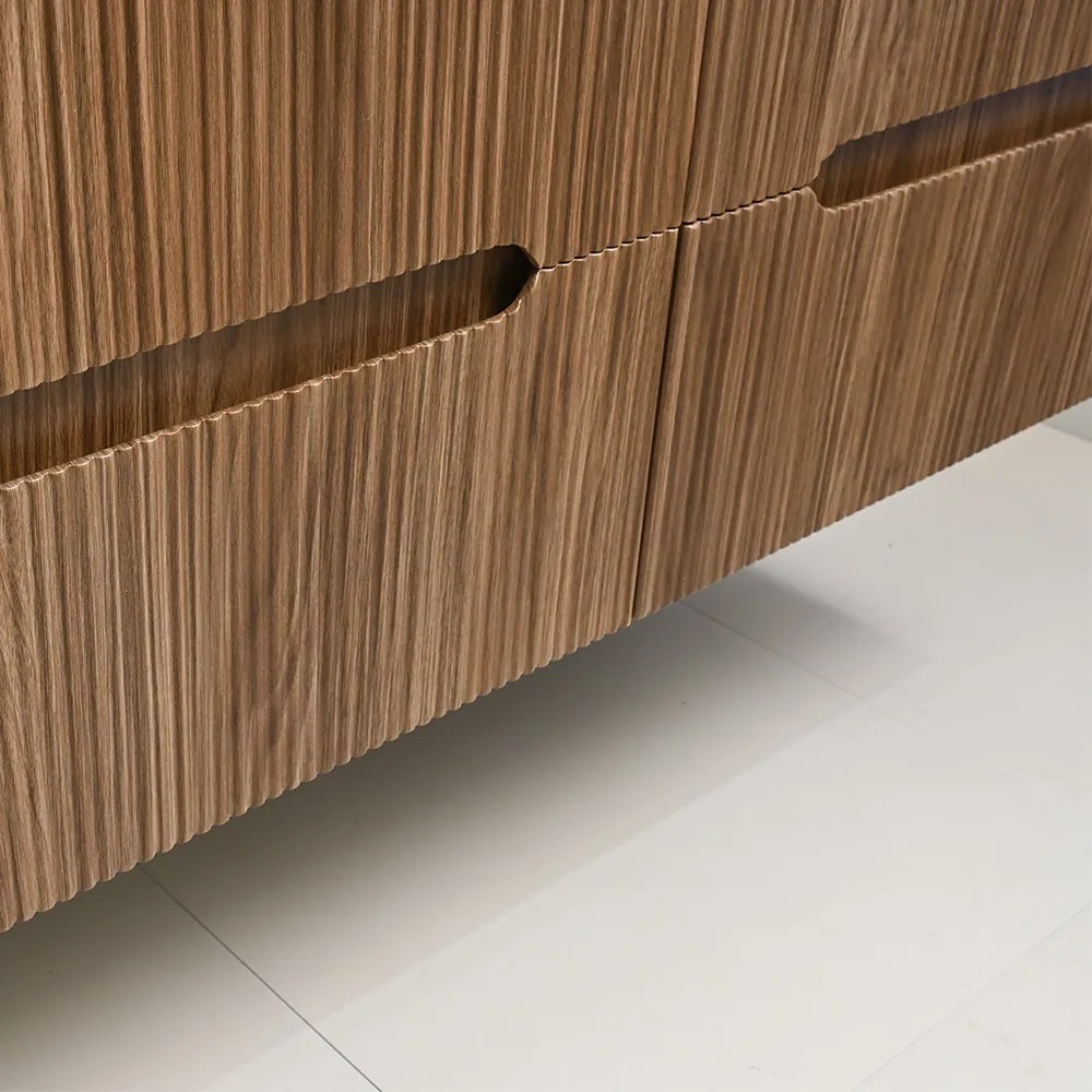 Mobilier de baie Trent 120 cm cu chiuvetă și oglindă ceramică 60x120 cm stejar apus de soare