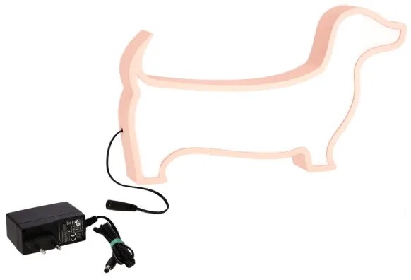 Lampă de birou LED pentru copii DOG LED/12W/230V roz