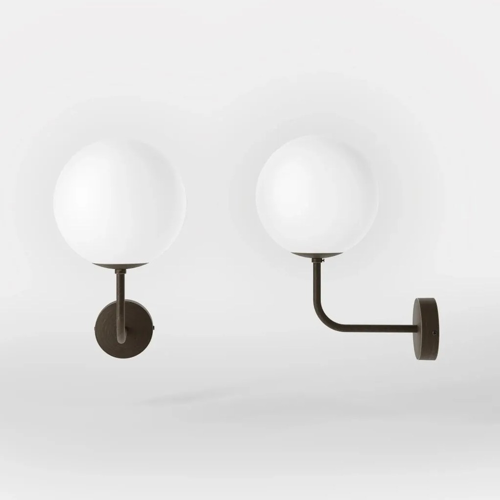 Aplica de perete din alama si sticla Musa