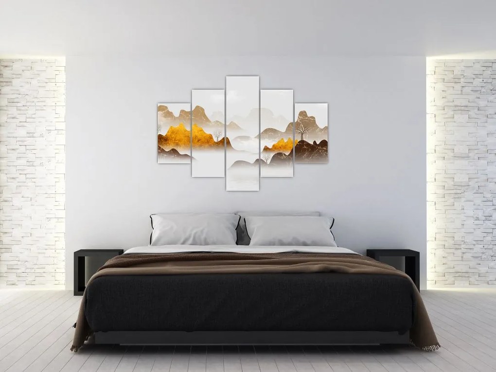 Tablou - Munții în ceață (150x105 cm)