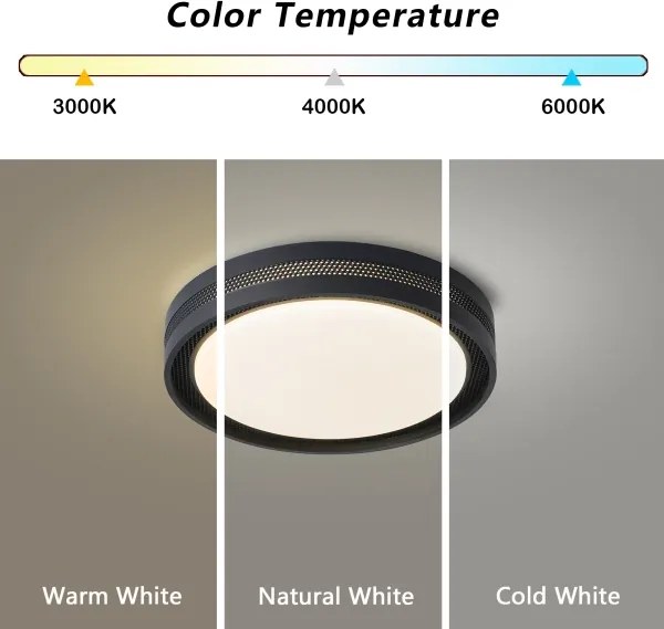 Brilagi - plafonieră LED dimabilă KREON LED/54W/230V 3000-6000K negru Ø 38 cm + telecomandă