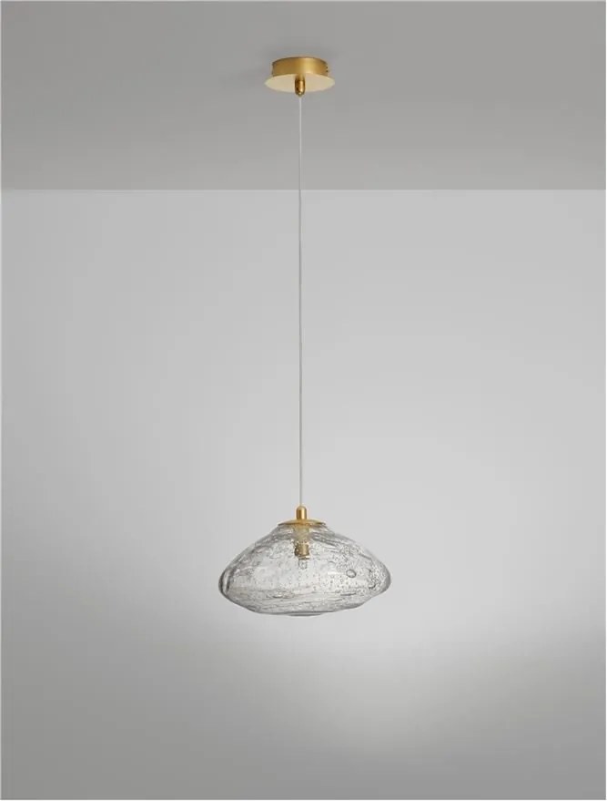 Pendul modern design decorativ KING auriu D-26cm