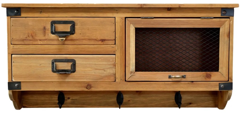Dulap de perete, din lemn masiv, aspect rustic