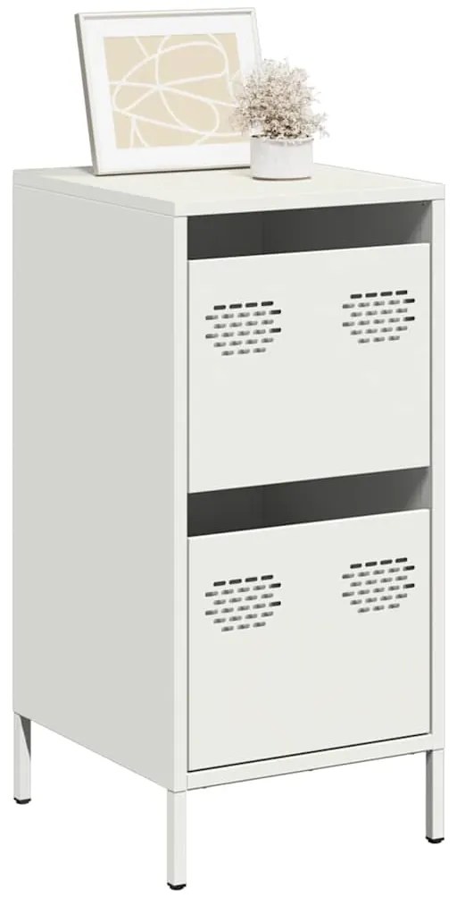 vidaXL Dulap, alb, 35x39x73,5 cm, oțel laminat la rece