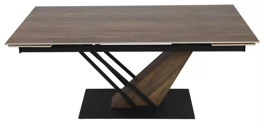 Masă de bucătărie Michel II 160 x 90 cm, stejar / negru