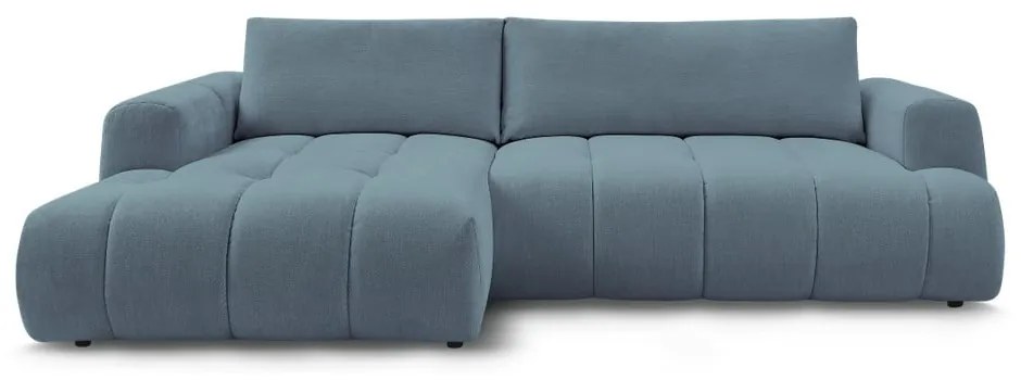 Colțar albastru extensibil/cu spațiu de depozitare (cu colț pe partea stângă/cu șezlong) Fuji – Bobochic Paris