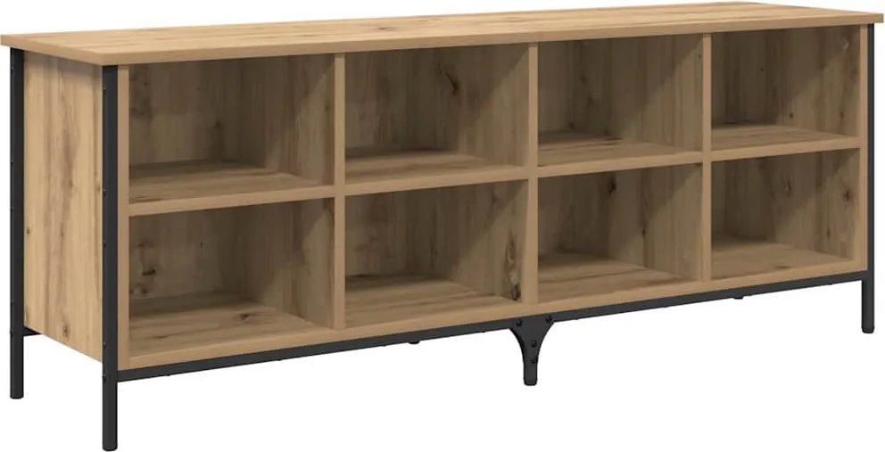 vidaXL Dulap pentru pantofi cu raft Stejar Artizanal 131 x 35 x 50 cm