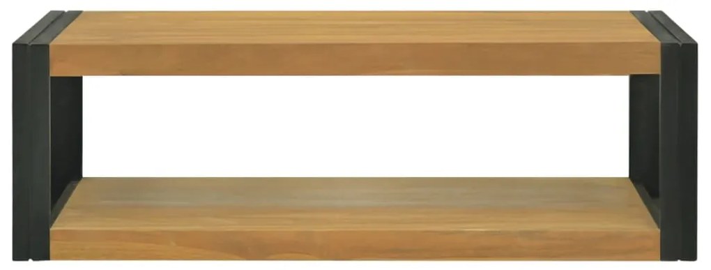 338232 vidaXL Dulap de baie suspendat, 110x45x35 cm, lemn masiv de tec