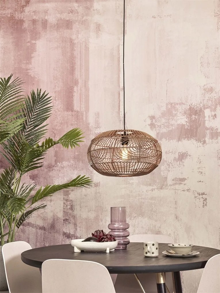 Lustra/Pendul eco din ratan Madeira rattan, nat