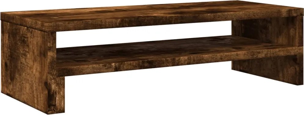 vidaXL Suport de monitor, stejar fumuriu, 54x22x15 cm, lemn prelucrat